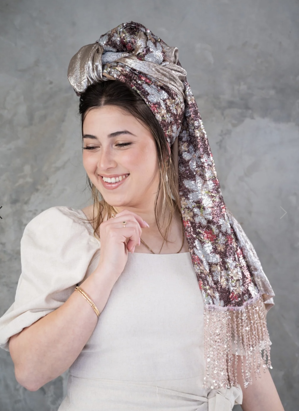 מטפחת אריאל פרחונית